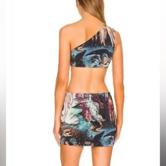 New H:OURS Olivia Mini Dress in Multi Renaissance Revolve Medium - Picture 3 of 10